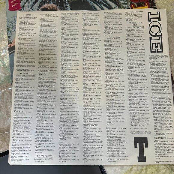 ICE-T Original Rhyme Pays + Ya Don't Quit Vinyl Record Album First Pressing Sire - Picture 4 of 8